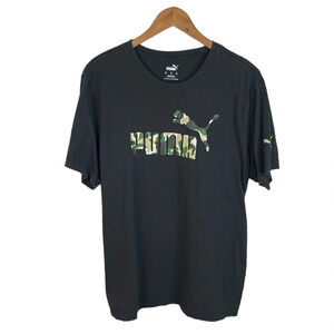 TS1015 Men’s Puma Way 1 SE Military Camo Logo T Shirt XL